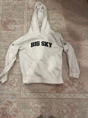Big Sky White Logo Hoodie